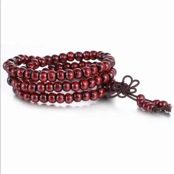 Other - Sandalwood beads beaded bracelet necklace jewelry